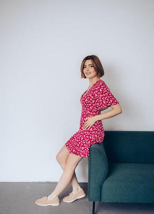 Сукня літо котон міні cotton натуральний склад якісні матеріали10 фото