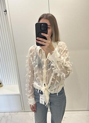 Сорочка zara блуза zara