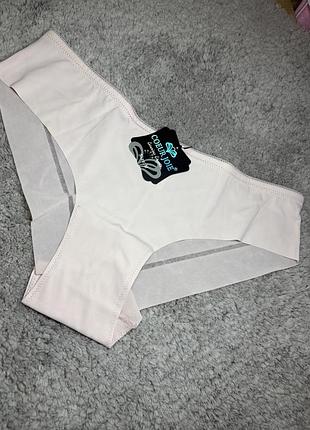 Жіночі трусики coeur joie бразиліани пудрового кольору низька посадка