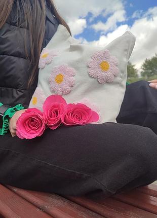 Еко-шопер в техніці килимова вишивка. ручна робота 🤗