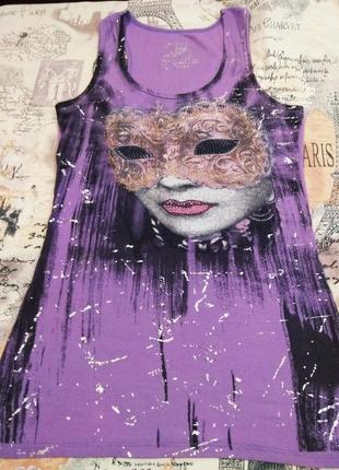 Літня маєчка "венеція" зі стразами