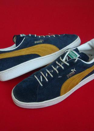 Кроссовки puma suede blue натур замша оригинал 39 разм3 фото