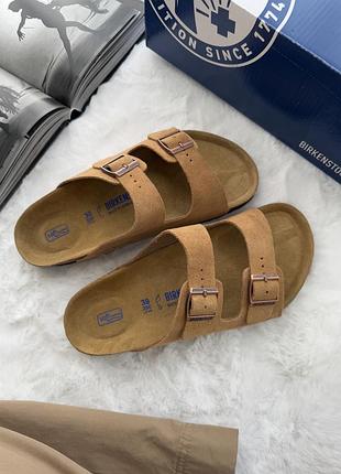 Жіночі шльопанці сабо тапочки birkenstock arizona chestnut