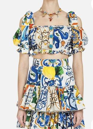 Юбка мини с воланами  dolce&gabbana