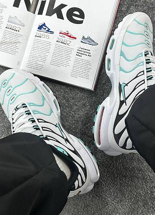 Кросівки nike air max plus tn white mint black 6