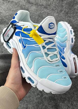Жіночі кросівки nike air max plus tn white blue