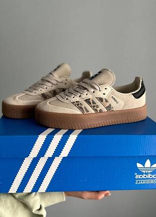 Кросівки adidas samba leopard, кроссовки самба