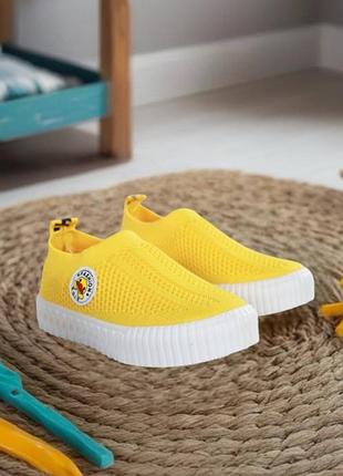 Текстильные мокасины для девочек