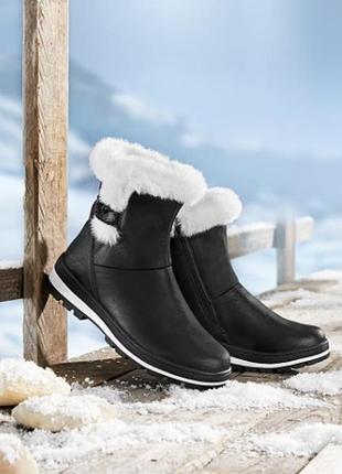 Комфортные теплые зимние сапоги натуральная кожа и мех wonderwalk на теплой подкладке 40