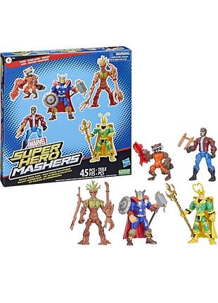 Набор фигурок марвел тор и стражи галактики marvel super hero mashers