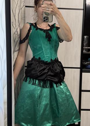 Сукня косплей карнавальний костюм плаття корсетне