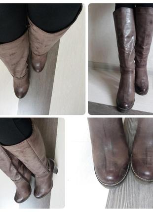 Зимние сапожки из натуральной кожи, зимові чобітки