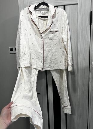 Пижама m/l из натурального муслина