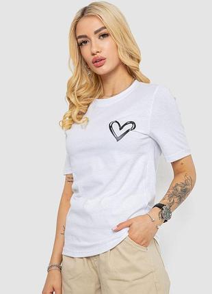 Футболка с принтом сердце