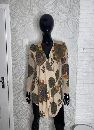 Кардиган лляна  накидка кофта льон desigual, м