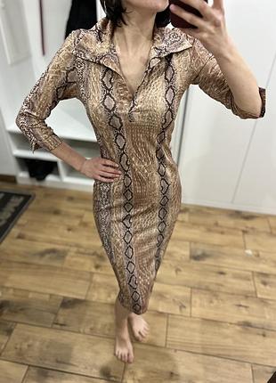 Сукня в зміїний принт s