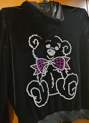 Куртка оксамитова на блискавці