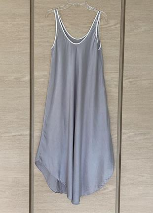 Плаття довге шовкове