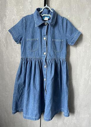 Платье джинс pretty kids 116р