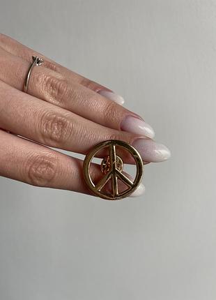Пін значок металевий брошка символ миру