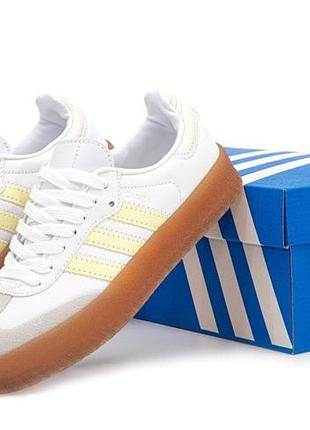 Женские кроссовки адидас на платформе, adidas samba xlg