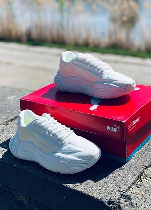 Жіночі кросівки puma delux/білі кросівки пума
