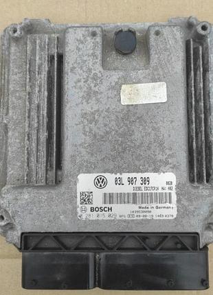 Блок управления двигателем volkswagen golf vi, passat b6 03l907309