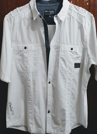 Классная мужская рубашка, коттон, xl-xxl