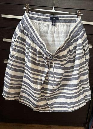 Льня полоссатая юбка люлька полосатая юбка gap р м