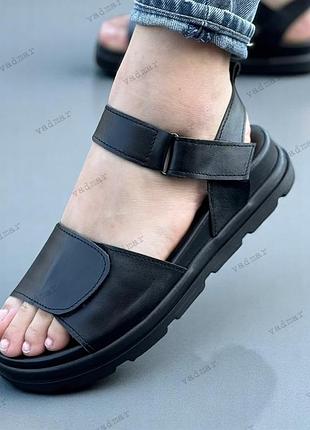 36-41 рр босоніжки на липучках натуральна замша/шкіра чорний, білий, коричневий, рудий, бежевий