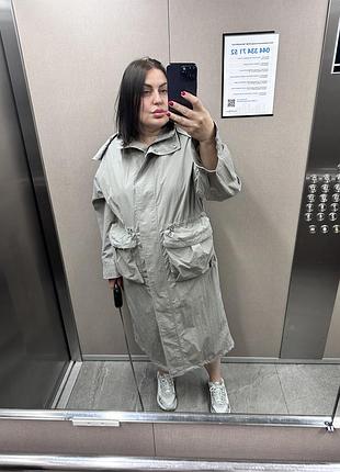 Плащ zara з капюшоном
