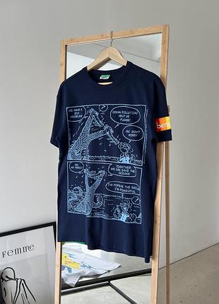 Футболка з принтом benetton