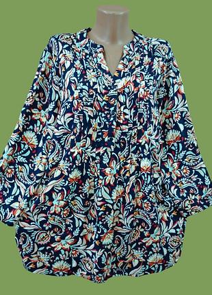 Блузка женская батал 💯% вискоза.