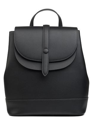 Рюкзак женский кожаный черный на каждый день 7010 s