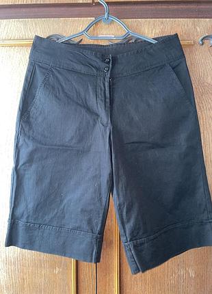 Чорні бавовняні жіночі бриджі