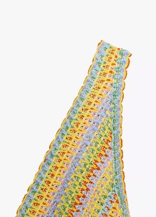 Длинное вязаное крючком платье