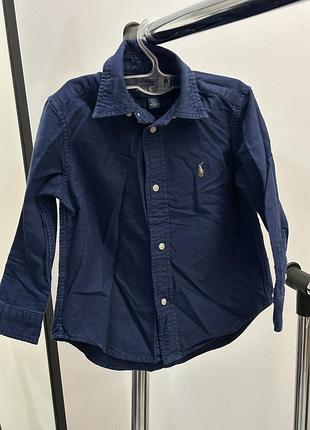 Дитяча бавовняна сорочка ralph lauren 3р