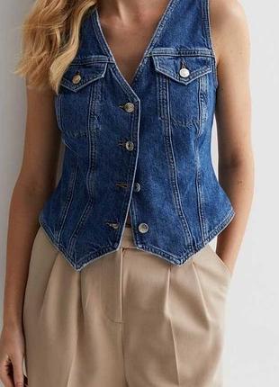 Жилетка стильна new look denim нова
