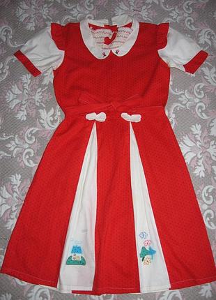 Вінтажне дитяче плаття срср 1980-ті. 10-12років