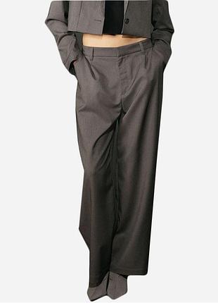 Новые брюки брюки широкие h&m