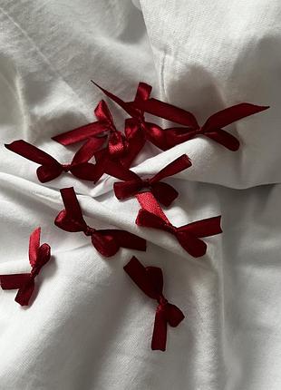 Атласні бантики декор для нігтів