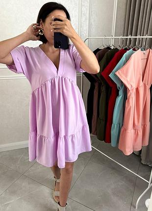 Просторное платье 7 цветов