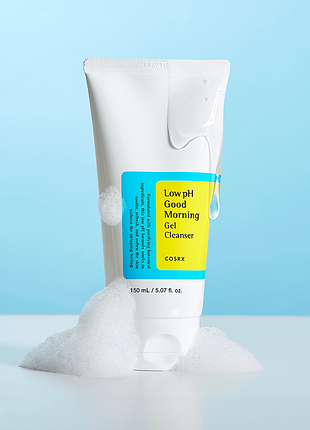 150мл корейская гель-пенка для умывания лица сosrx low ph good morning gel cleanser