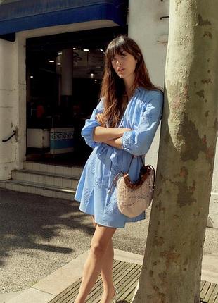 Платье zara с поясом