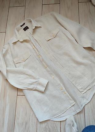 Сложенный набор,рубашка 100% лен, штаны 55 лен,45вискоза