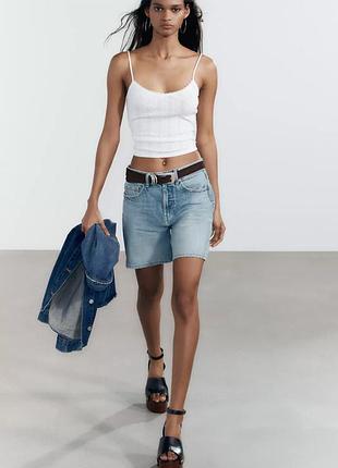 Джинсовые шорты zara new
