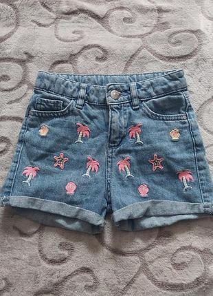 Джинсовые шорты для девочки
