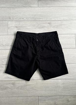 Черные мужские кэжуал шорты кархарт carhartt casual 33 l л оригинал