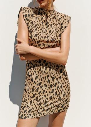Сукня анімалістичний принт zara