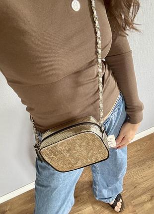 Сумка кросбаді металізована